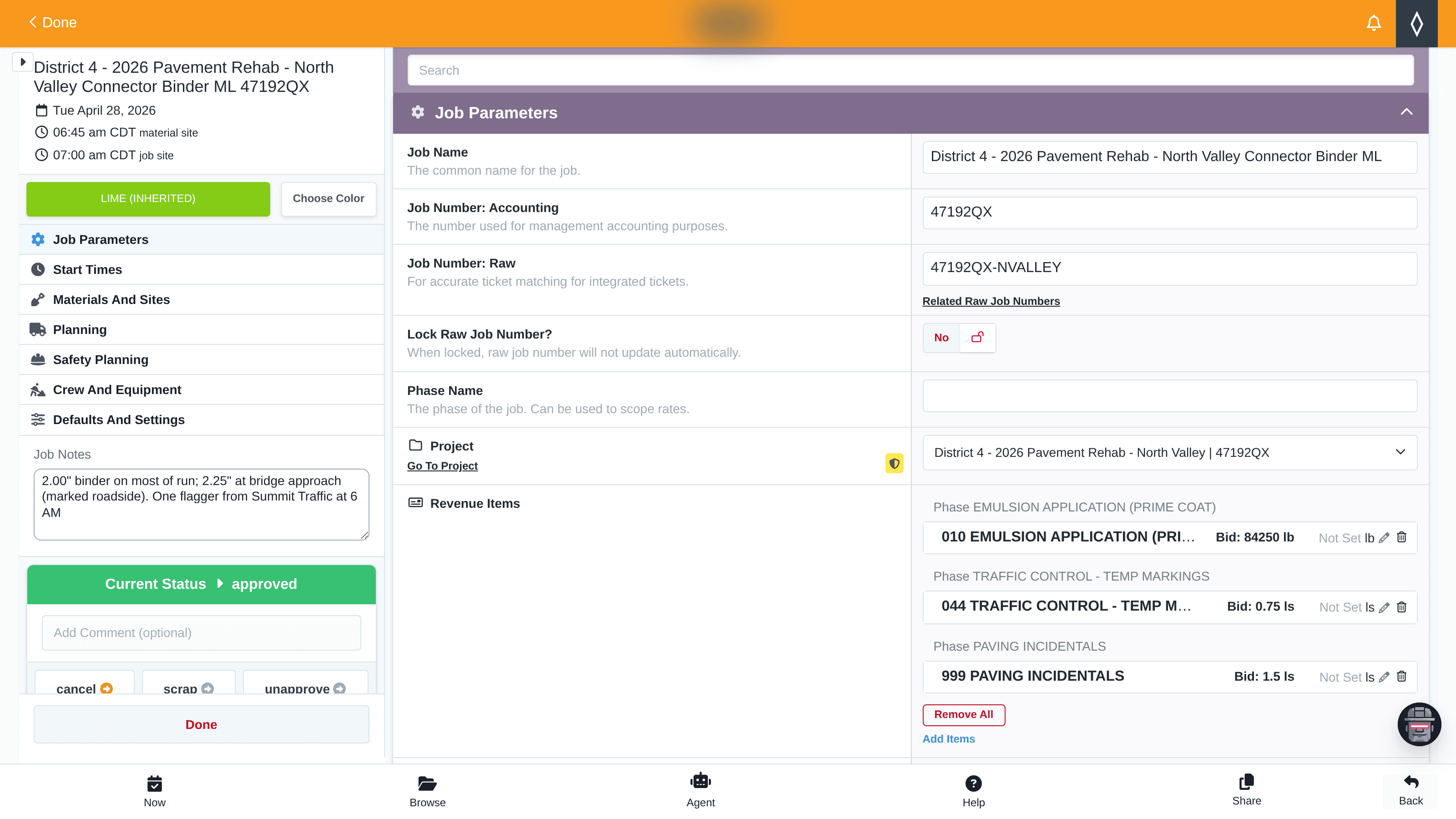 XBE scheduling and resource planning board