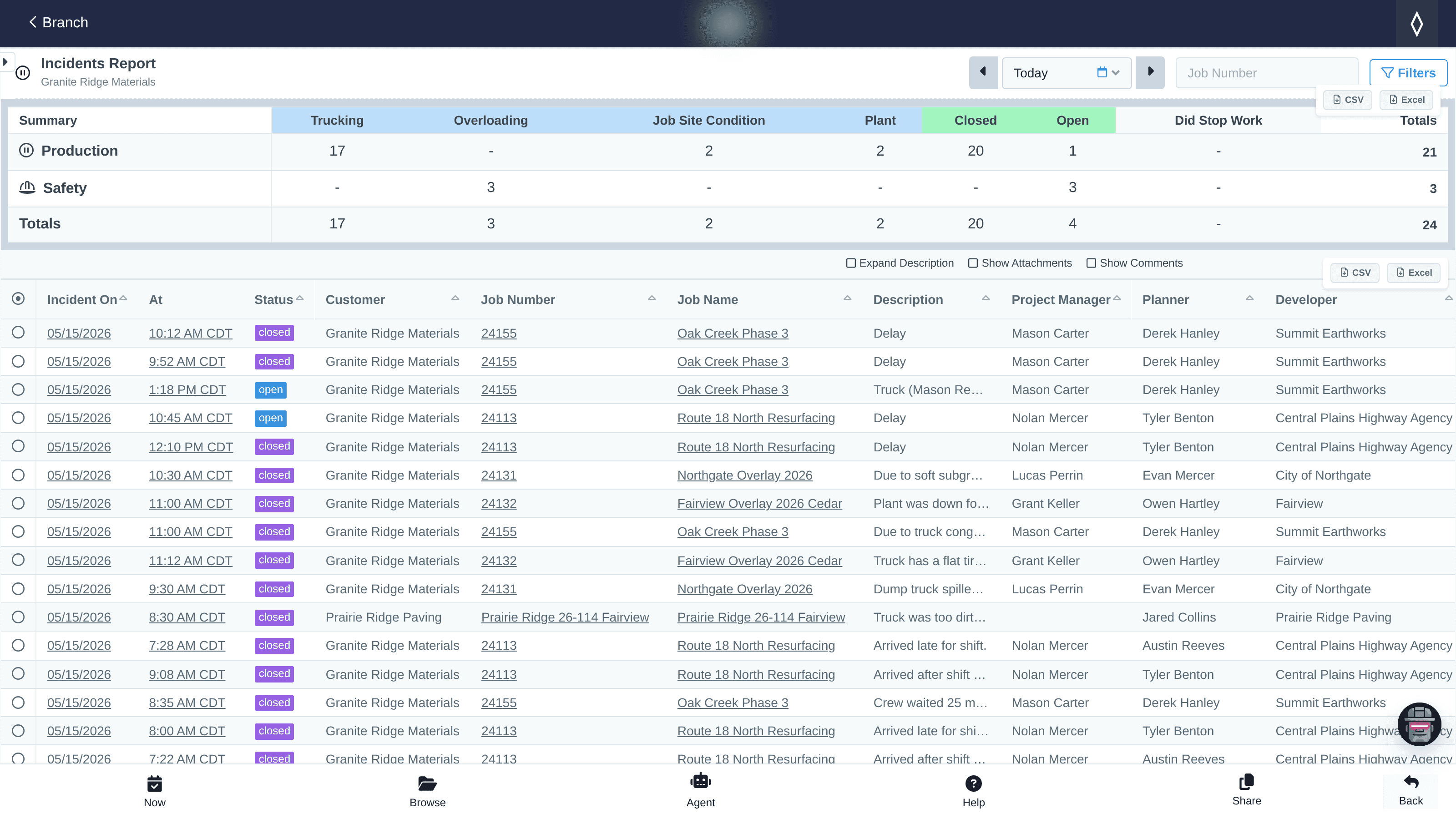 XBE compliance and safety screen